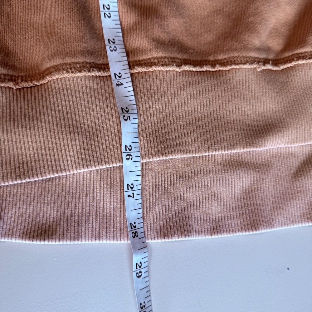 Aerie Vacay Everyday Women XS Oversized V-Neck Sweatshirt Terracotta Slouchy - Picture 8 of 10
